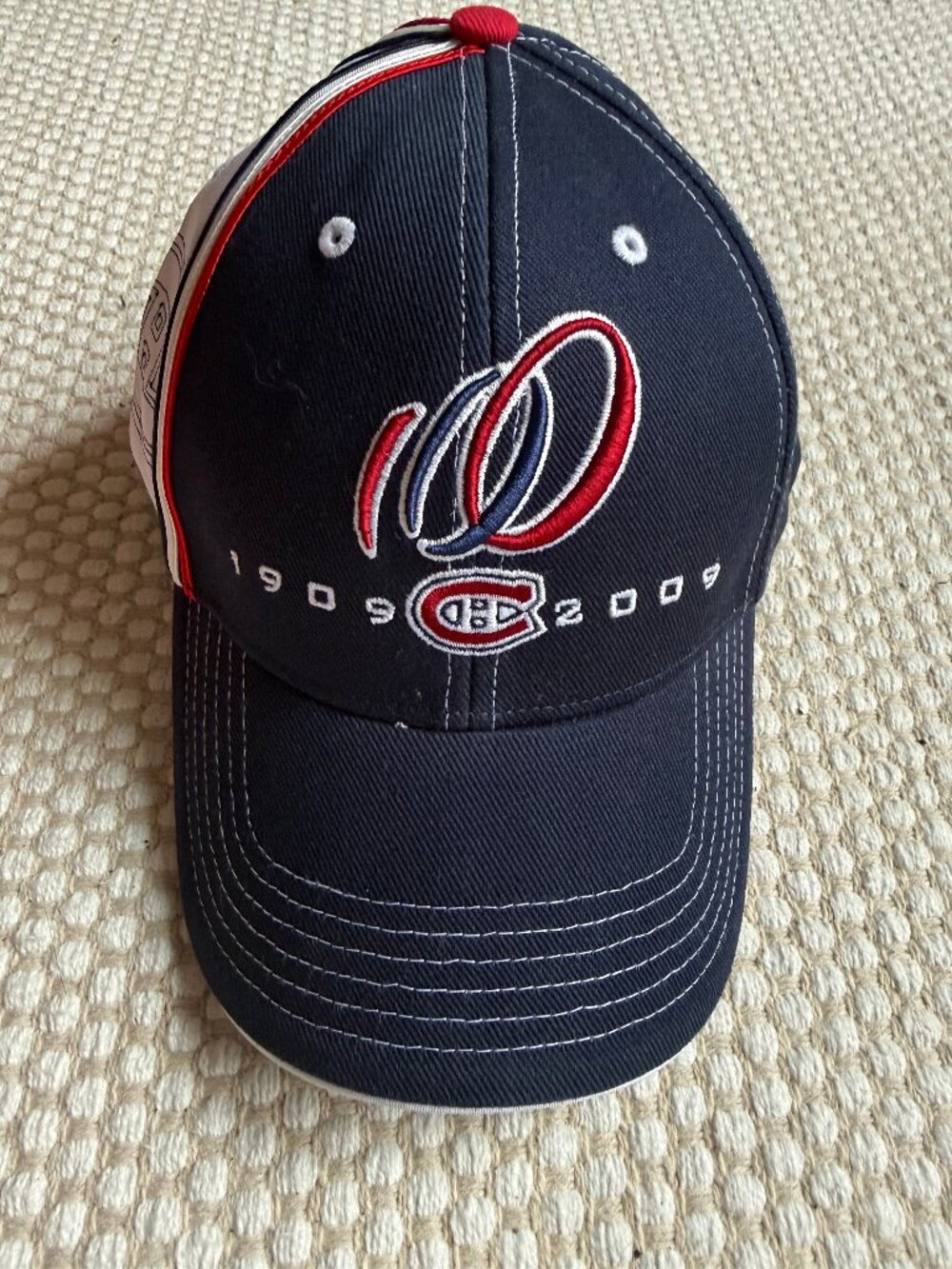 NHL | Montreal Canadiens Cap Hat 100 Years Season 2009 | One Size